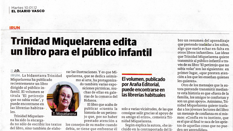 Crónica en el Diario Vasco